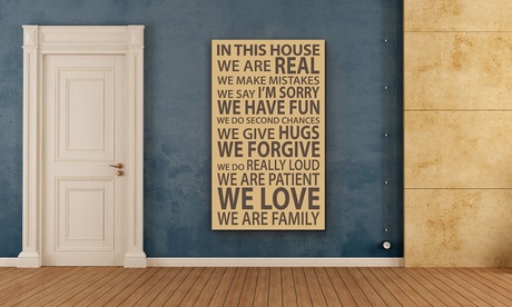 Family House Rules Canvas Prints