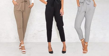 Women's High-Waisted Trousers