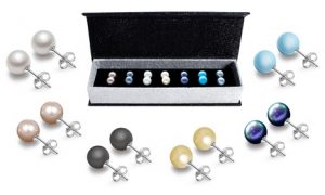 Women's Set of 7 Pearl Earrings