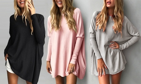 Nelly Long-Sleeved Oversized Tops