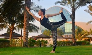 Yoga with Optional Pool and Beach Access at 5* Al Raha Beach Hotel