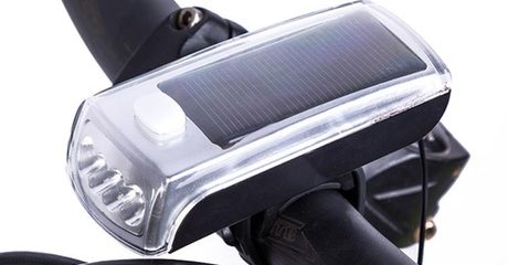 Solar LED Bicycle Headlight