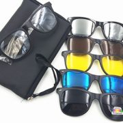 Five-in-One Clip-on Sunglasses