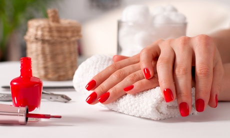 Classic or Gelish Manicure and Pedicure with Optional Full ...