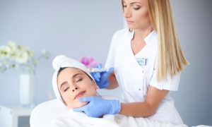 Facial Injection on Chin Area