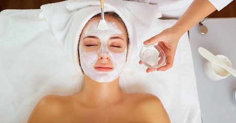 Choose a pamper package focused on facial care; treatments include face brightening