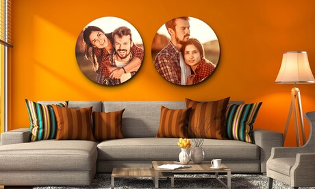 Round Canvas Gallery Wraps