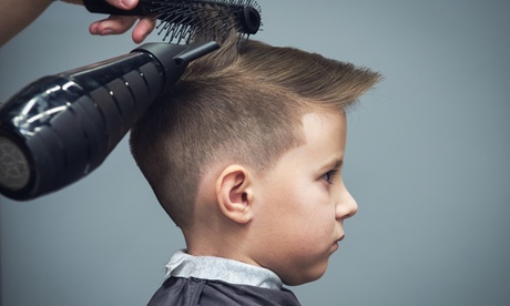 One or two boys or girls can enjoy a new style with a haircut at this kids friendly salon based on Khalidya street for AED25.00 at Discount Sales.