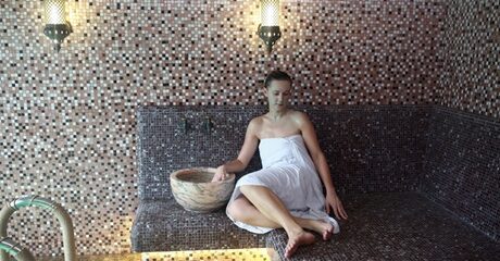 Sink into a Moroccan bath of choice designed to relax muscles and nerves; includes optional spa or oil hair treatment for AED92.00 at Discount Sales.