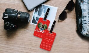 Two Personalised Luggage Tags