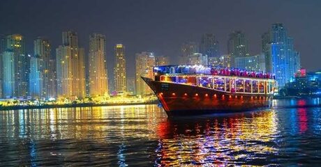 Two-Hour Marina Dinner Cruise: Child (AED 115) or Adult (AED 127)