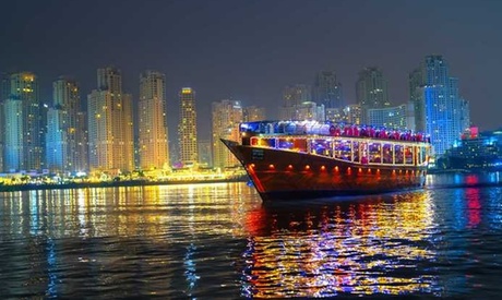 Two-Hour Marina Dinner Cruise: Child (AED 115) or Adult (AED 127)