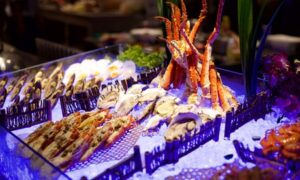 4* Seafood Buffet with Soft Drinks: Child (AED 69) or Adult (AED 115)