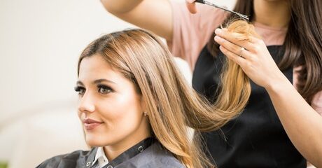 Ladies can enjoy a haircut with blow-dry and optional oil treatments