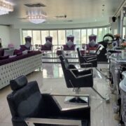 Take advantage of a hairstyling service at this salon based in Danet Abu Dhabi; options include a haircut