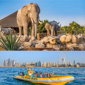 Combo: 99 Minutes Premium Boat Tour + FREE Emirates Park Zoo Attractions Special Offers