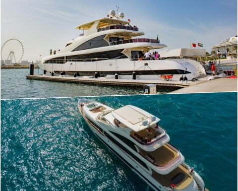 Dubai Harbour Superyacht Experience with Live station & Drinks Boat Tours and Cruises