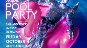 Aloft Pink Pool Party in Abu Dhabi Nightlife