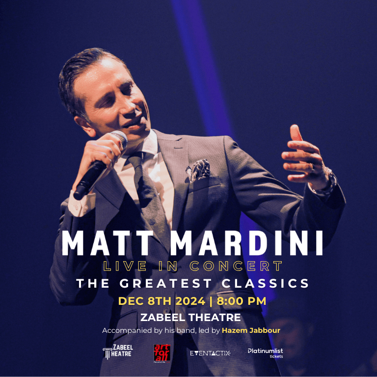 Matt Mardini - The Greatest Classics at Zabeel Theatre in Dubai Comedy Events