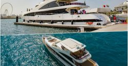 Dubai Harbour Superyacht Experience with Live station & Drinks  Dubai Harbour by Xclusive Yachts