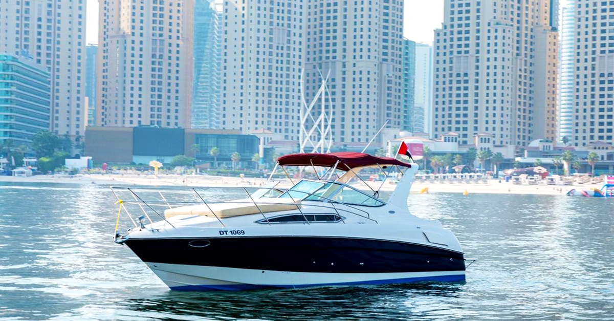 Luxury Yacht Rental In Dubais Arabian Gulf For Up To 8 People Supernova Yachts Dubai UAE