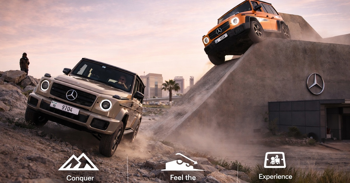 Mercedes-benz G-class Luxury Track Experience In Dubai Mercedes Benz Off Roading Center Dubai UAE