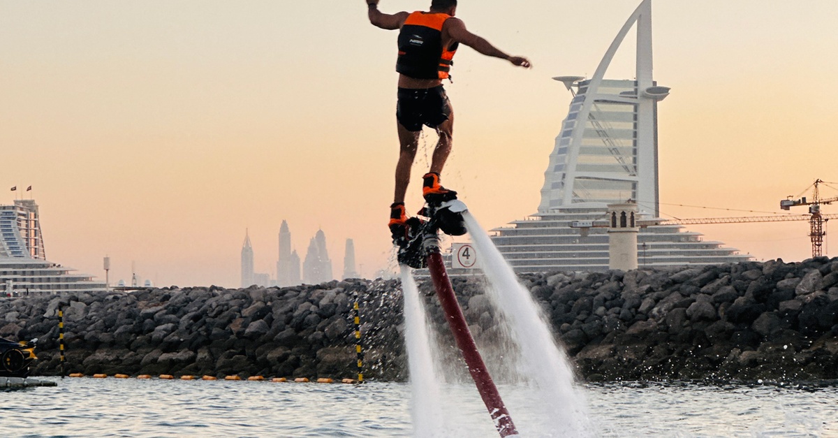 Experience 30-minute Flyboard Weekdays Or Weekend (burj Al Arab View) Nar JetSki Rental Dubai UAE