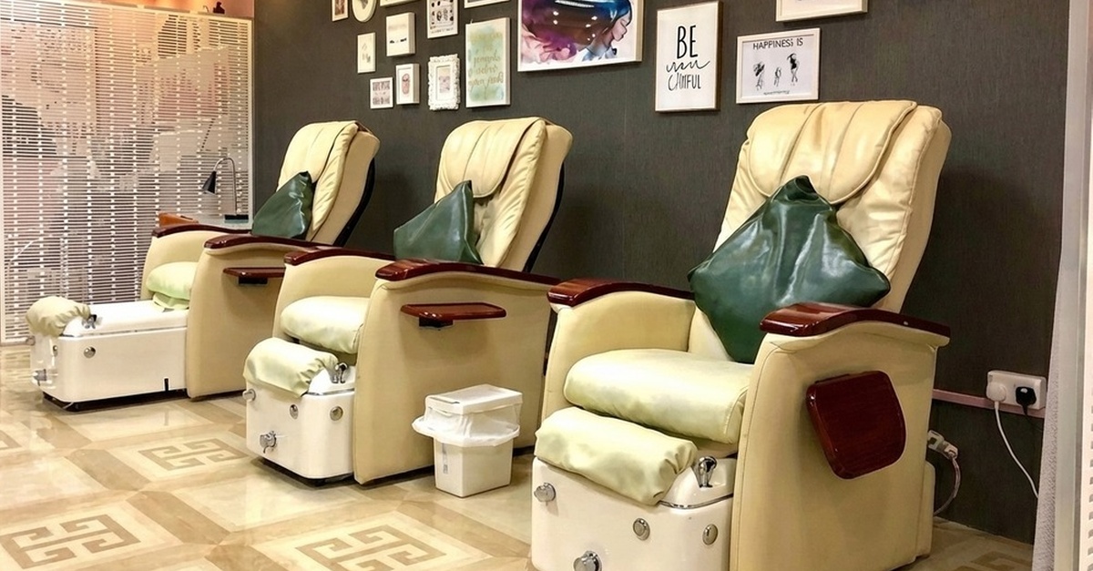 Polish & Pamper: Classic Or Gelish Mani-pedi With Spa Luca Stoppony Dubai UAE
